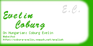 evelin coburg business card